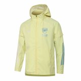 20/21 Arsenal Yellow All Weather Windrunner Soccer Jacket Man