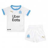2020-21 Olympique Marseille Home White Youth Soccer Jersey+Short