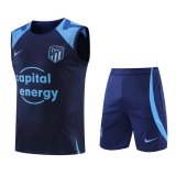 22/23 Atletico Madrid Royal Soccer Singlet + Shorts Mens