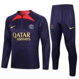 23/24 PSG Amethyst Soccer Training Suit Sweatshirt + Pants Mens