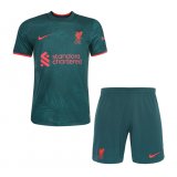 22/23 Liverpool Third Soccer Jersey + Shorts Kids