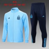 2023 Argentina Blue Soccer Training Suit Jacket + Pants Kids
