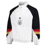 (Half-Zip Icon) 2023 Germany White All Weather Windrunner Soccer Jacket Mens