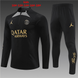 23/24 PSG x Jordan Black Soccer Training Suit Kids