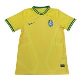 2022 Brazil Yellow Soccer Training Jersey Mens