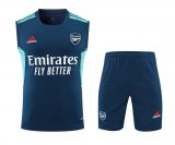 22/23 Arsenal Aqua Soccer Training Suit Singlet + Short Mens