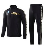 22/23 Napoli Black Soccer Training Suit Jacket + Pants Mens