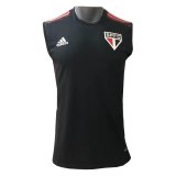 21/22 Sao Paulo FC Black Soccer Singlet Jersey Mens