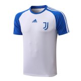 21/22 Juventus White - Blue Soccer Training Jersey Mens