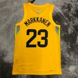 Utah Jazz 2022/2023 Yellow Icon Edition Swingman Jersey Man (MARKKANEN #23)