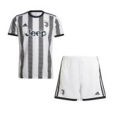 22/23 Juventus Home Soccer Jersey + Shorts Kids