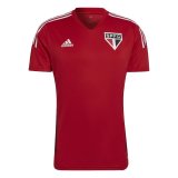 22/23 Sao Paulo FC Red Soccer Training Jersey Mens