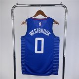 (WESTBROOK - 0) 23/24 Los Angeles Clippers Blue Swingman Jersey - Icon Edition Mens