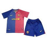 2008/2009 Barcelona Retro Home Soccer Jersey + Shorts Kids