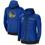 Royal Golden State Warriors 2021/2022 Hoodie Blue Authentic Showtime Performance Full-Zip Jacket Man
