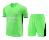 23/24 Real Madrid Goalkeeper Green Soccer Jersey + Shorts Mens