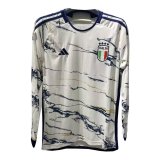 (Long Sleeve) 2023 Italy Away Soccer Jersey Mens