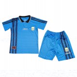 1994 Argentina Retro Away Soccer Jersey + Shorts Kids