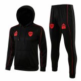 21/22 Arsenal x 424 Hoodie Black Soccer Training Suit(Sweatshirt + Pants) Man