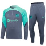 23/24 Barcelona Grey Soccer Training Suit Mens