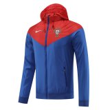 2022 Portugal Blue All Weather Windrunner Soccer Jacket Mens