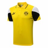 21/22 Borussia Dortmund Yellow Soccer Polo Jersey Mens