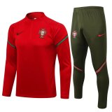 21/22 Portugal Red Soccer Traning Suit Mens
