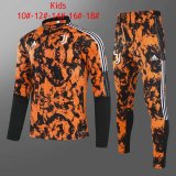 2020-21 Juventus Orange Kids Soccer Training Suit