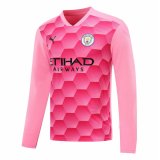 2020-21 Manchester City Goalkeeper Pink Long Sleeve Man Soccer Jersey