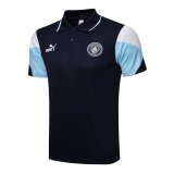 21/22 Manchester City Navy Soccer Polo Jersey Mens