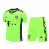 20/21 Bayern Munich Goalkeeper Yellow Man Soccer Jersey + Shorts Set