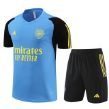 23/24 Arsenal Blue Soccer Training Suit Jersey + Short Mens
