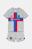 22-23 Barcelona Third Soccer Jersey + Shorts Kids