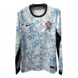 (Long Sleeve) 2024 Portugal Away Soccer Jersey Mens