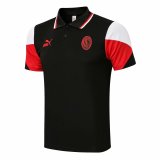 21/22 AC Milan Black Soccer Polo Jersey Mens