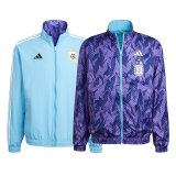 2023 Argentina 3-Star Dual Side Blue / Purple All Weather Windrunner Soccer Jacket Mens