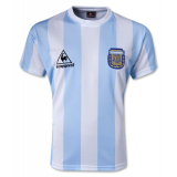 1986 World Cup Argentina Home Blue&White Retro Man Soccer Jersey