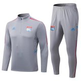 22/23 Olympique Lyonnais Gray Soccer Training Suit Mens