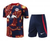 23/24 RB Leipzig Flames Soccer Training Suit Jersey + Short Mens