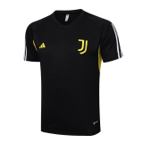 23/24 Juventus Black Short Soccer Training Jersey Mens