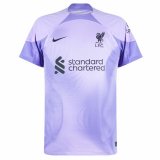 22/23 Liverpool Goalkeeper Purple Soccer Jersey Mens