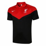 21/22 Liverpool Red - Black Soccer Polo Jersey Man
