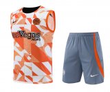23/24 Inter Milan Orange Soccer Training Suit Singlet + Short Mens