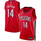 (INGRAM #14) 23/24 Orleans Pelicans Red Swingman Jersey - Statement Edition Mens