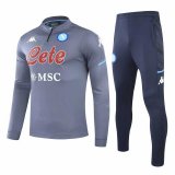 20/21 Napoli Grey Men Soccer Training Suit