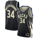 (Giannis Antetokounmpo #34) 22/23 Milwaukee Bucks Brand Black Swingman Jersey - Statement Mens