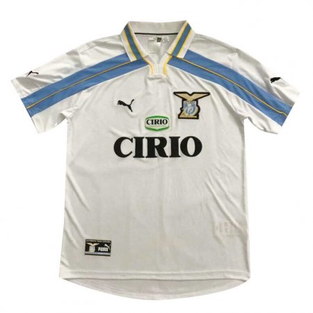 00/01 S.S. Lazio Home White Retro Man Soccer Jersey