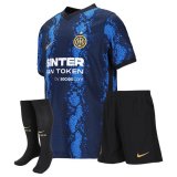 21/22 Inter Milan Home Kids Soccer Jersey+Short+Socks
