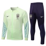 22/23 Brazil Lemon Soccer Training Suit Jacket + Pants Mens