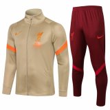 21/22 Liverpool Gold Soccer Training Suit Jacket + Pants Mens